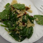 Quinoa Wilted Spinach Salad